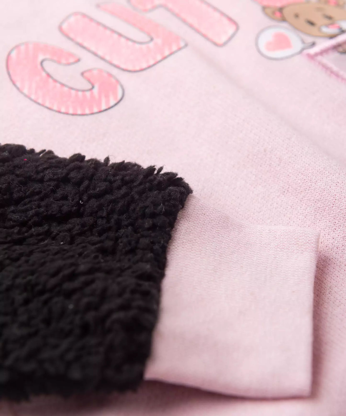 Conjunto de Frio para Bebê Menina no Ursinho em Rosa