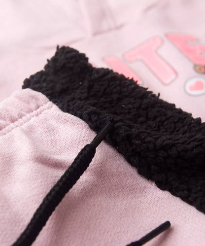 Conjunto de Frio para Bebê Menina no Ursinho em Rosa