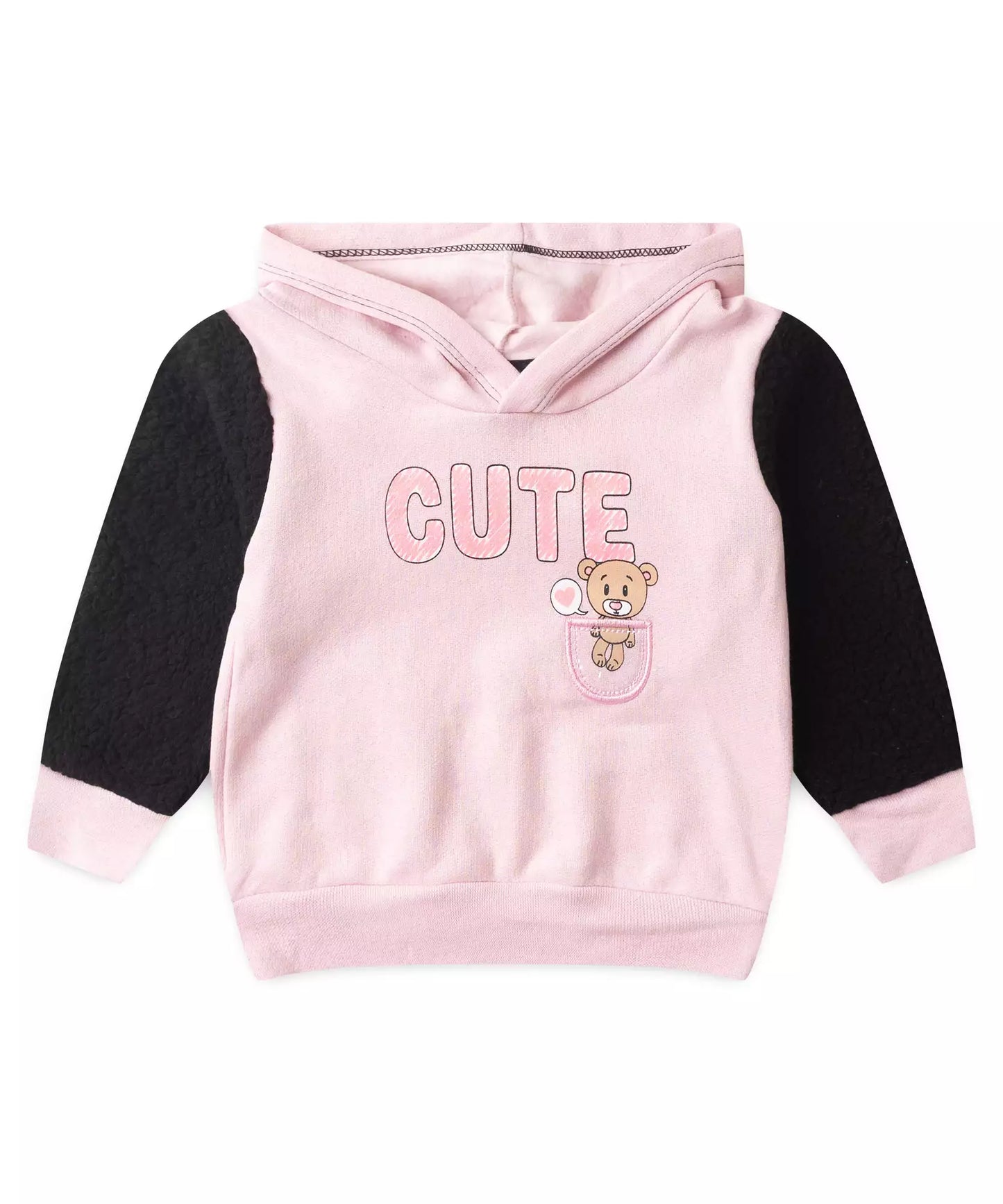 Conjunto de Frio para Bebê Menina no Ursinho em Rosa
