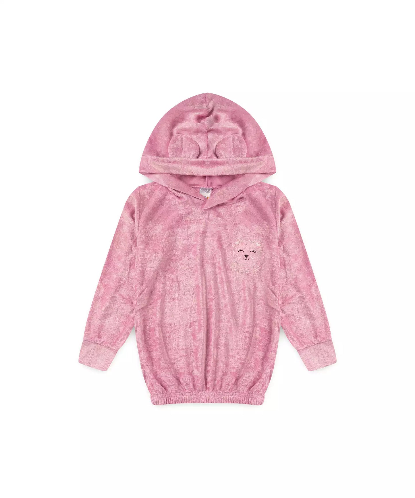 Conjunto de Frio Bebê Menina Ursinho no Rosa