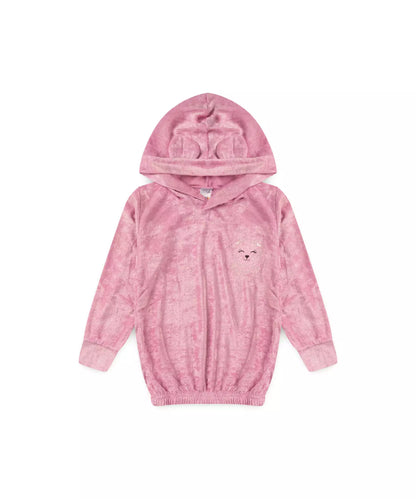 Conjunto de Frio Bebê Menina Ursinho no Rosa