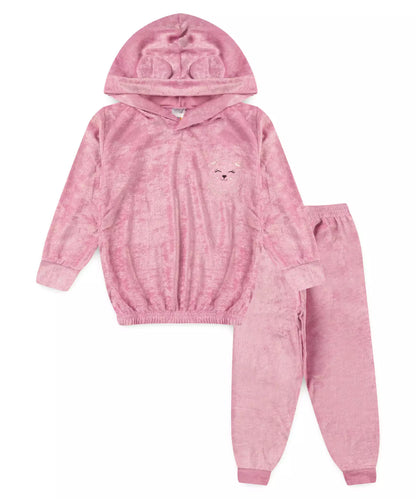 Conjunto de Frio Bebê Menina Ursinho no Rosa