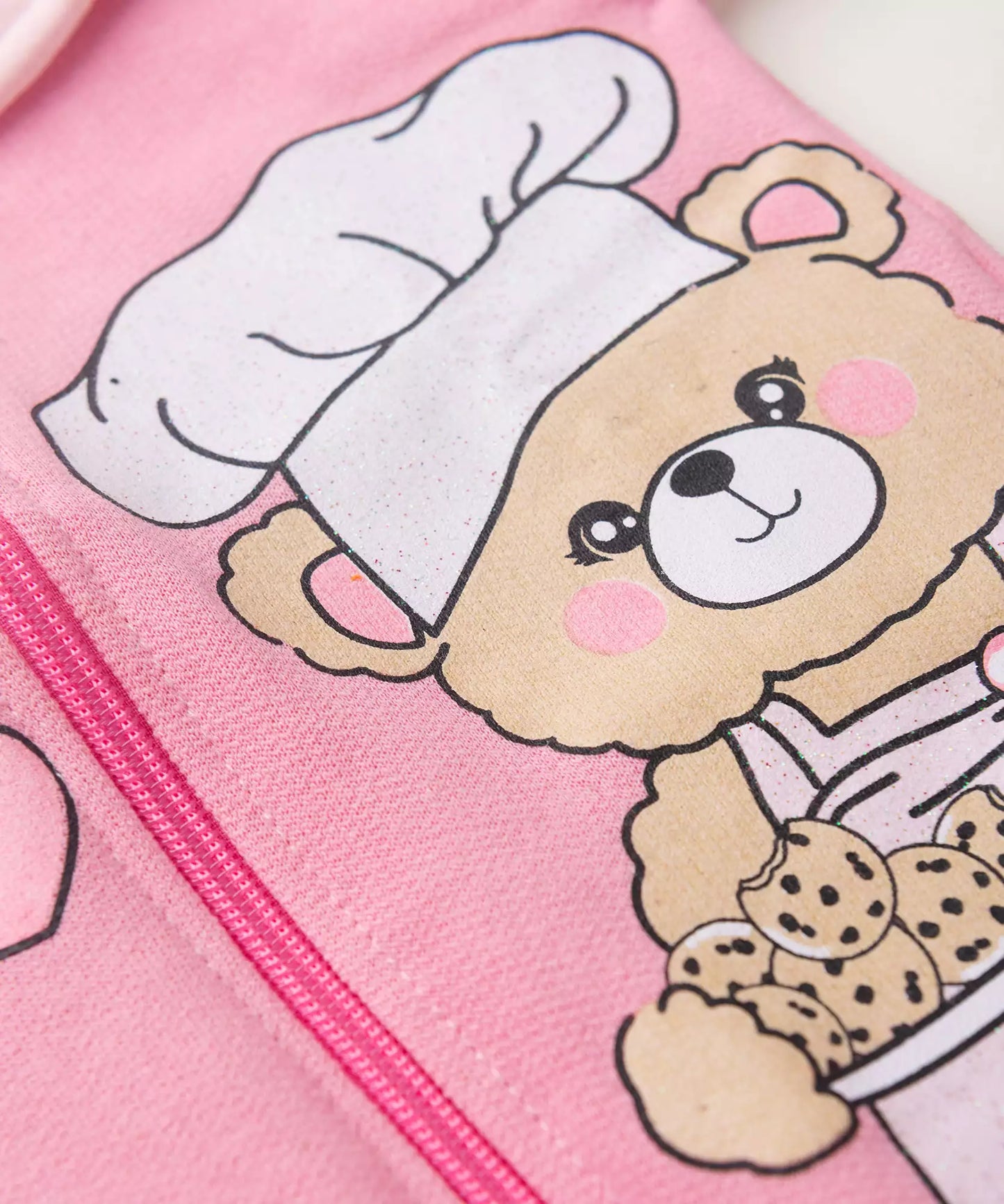 Conjunto de Frio para Bebê Menina no Ursinho Rosa