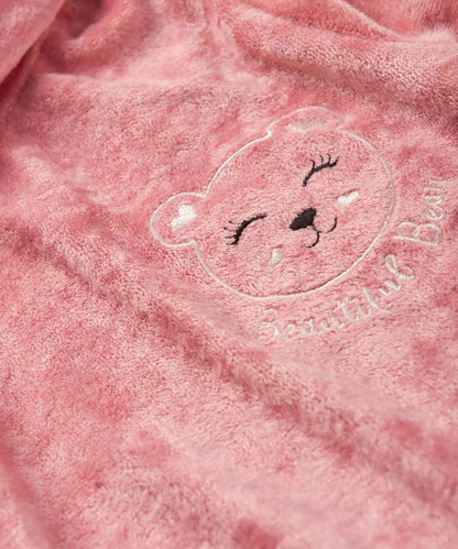 Conjunto de Frio para Bebê Menina Ursinho Salmão