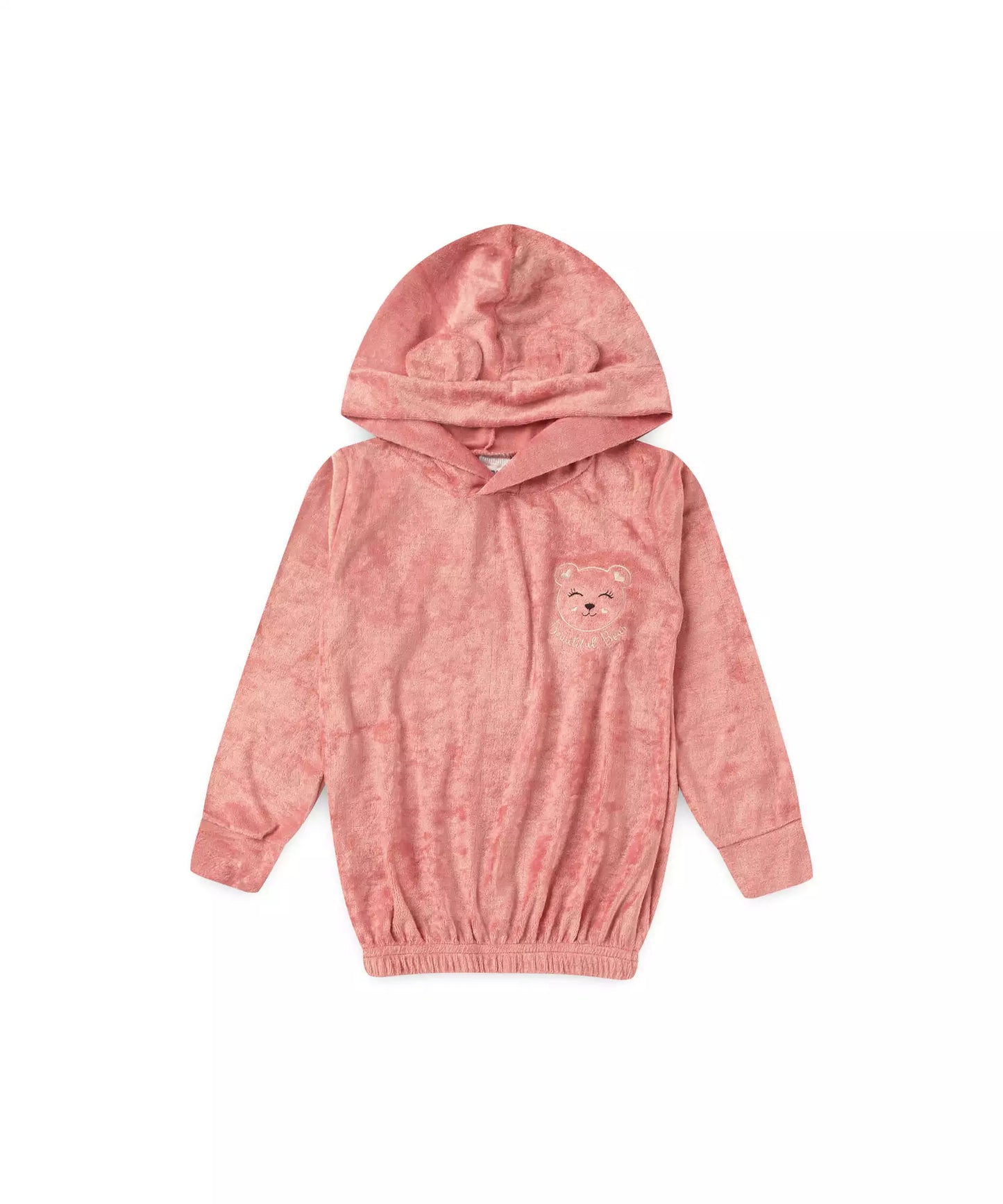 Conjunto de Frio para Bebê Menina Ursinho Salmão