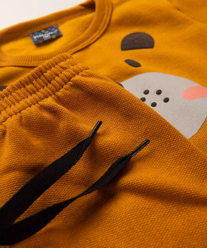 Conjunto de Frio para Bebê Menino Cachorrinho Amarelo