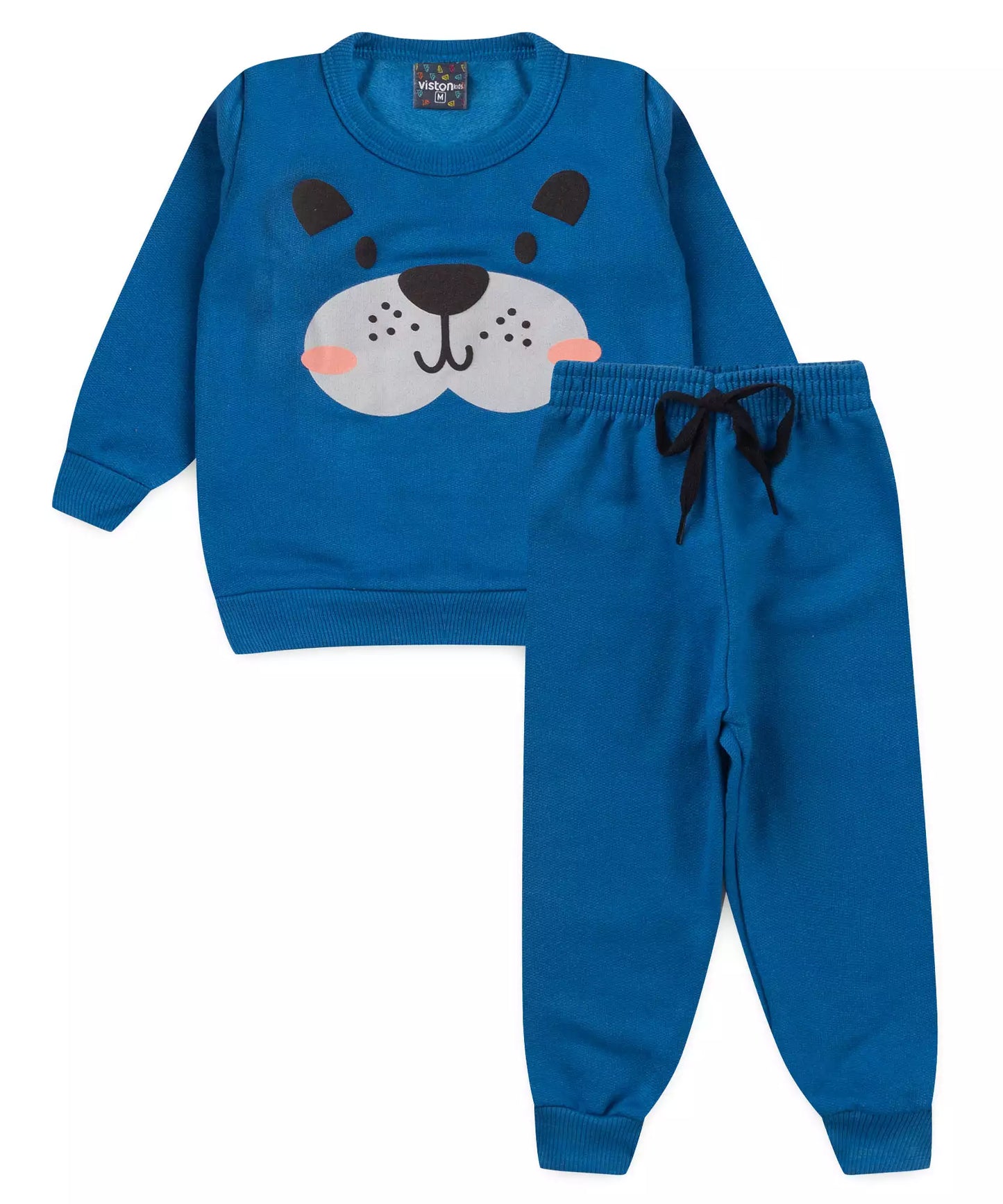 Conjunto de Frio para Bebê Menino Cachorrinho Azul