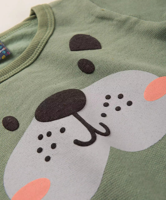 Conjunto de Frio para Bebê Menino Cachorrinho Verde