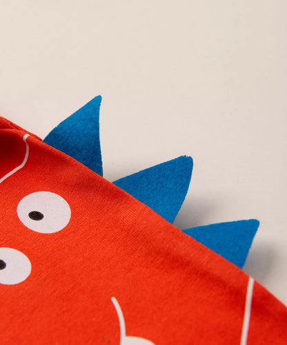 Conjunto de Frio para Bebê Menino Dinossauro Laranja
