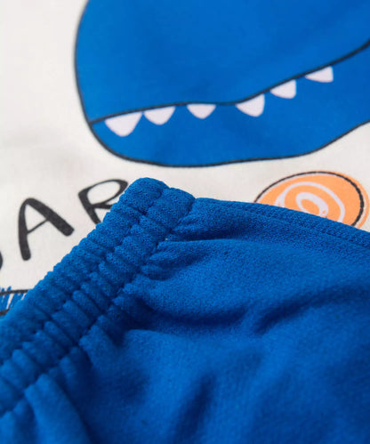 Conjunto de Frio para Bebê Menino Dinossauro Marfim