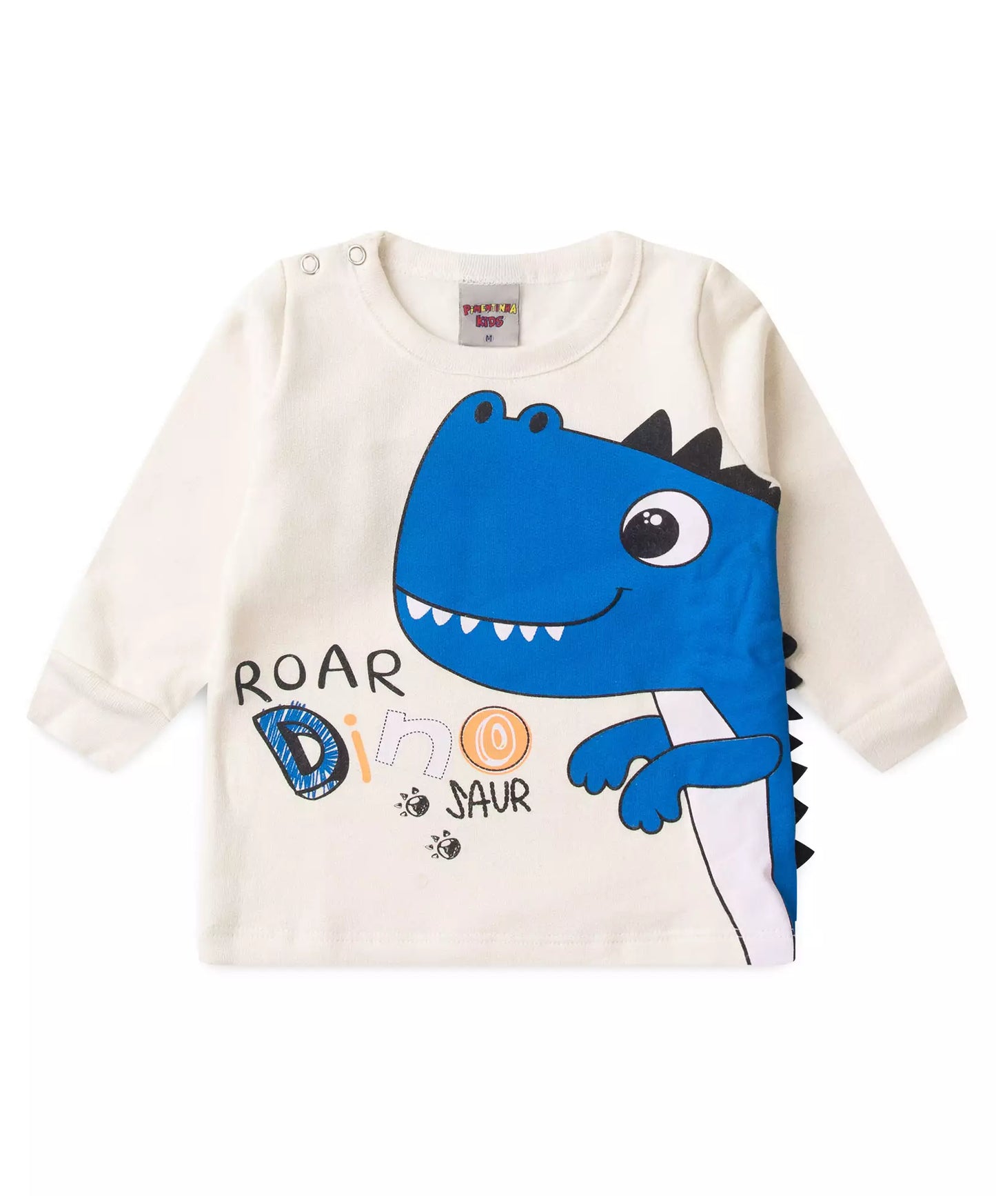 Conjunto de Frio para Bebê Menino Dinossauro Marfim
