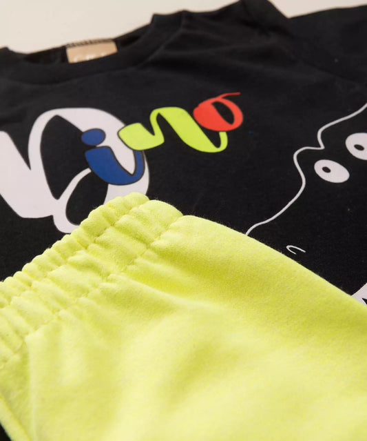 Conjunto de Frio para Bebê Menino Dinossauro Preto