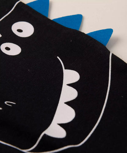 Conjunto de Frio para Bebê Menino Dinossauro Preto