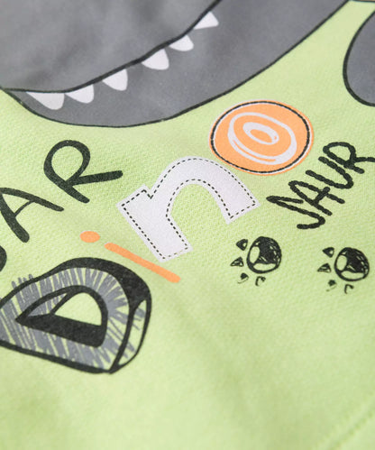Conjunto de Frio para Bebê Menino Dinossauro Verde