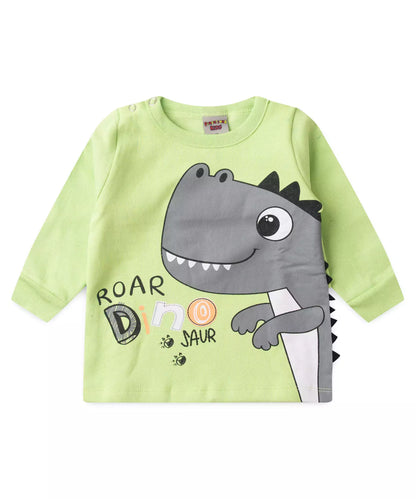 Conjunto de Frio para Bebê Menino Dinossauro Verde