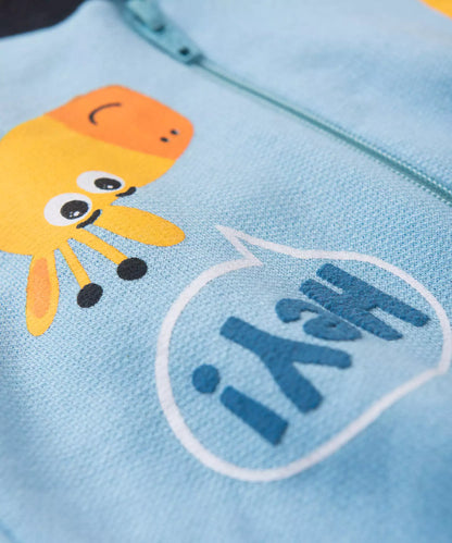 Conjunto de Frio para Bebê Menino Girafinha Azul