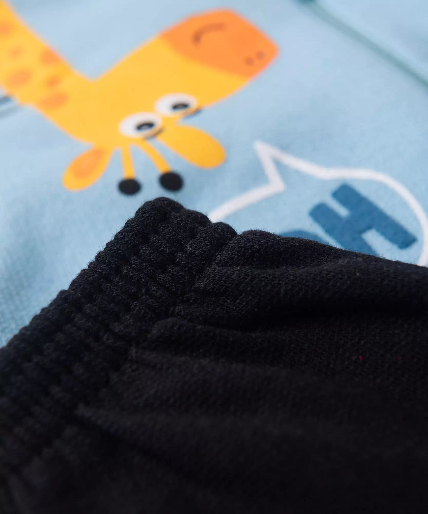 Conjunto de Frio para Bebê Menino Girafinha Azul