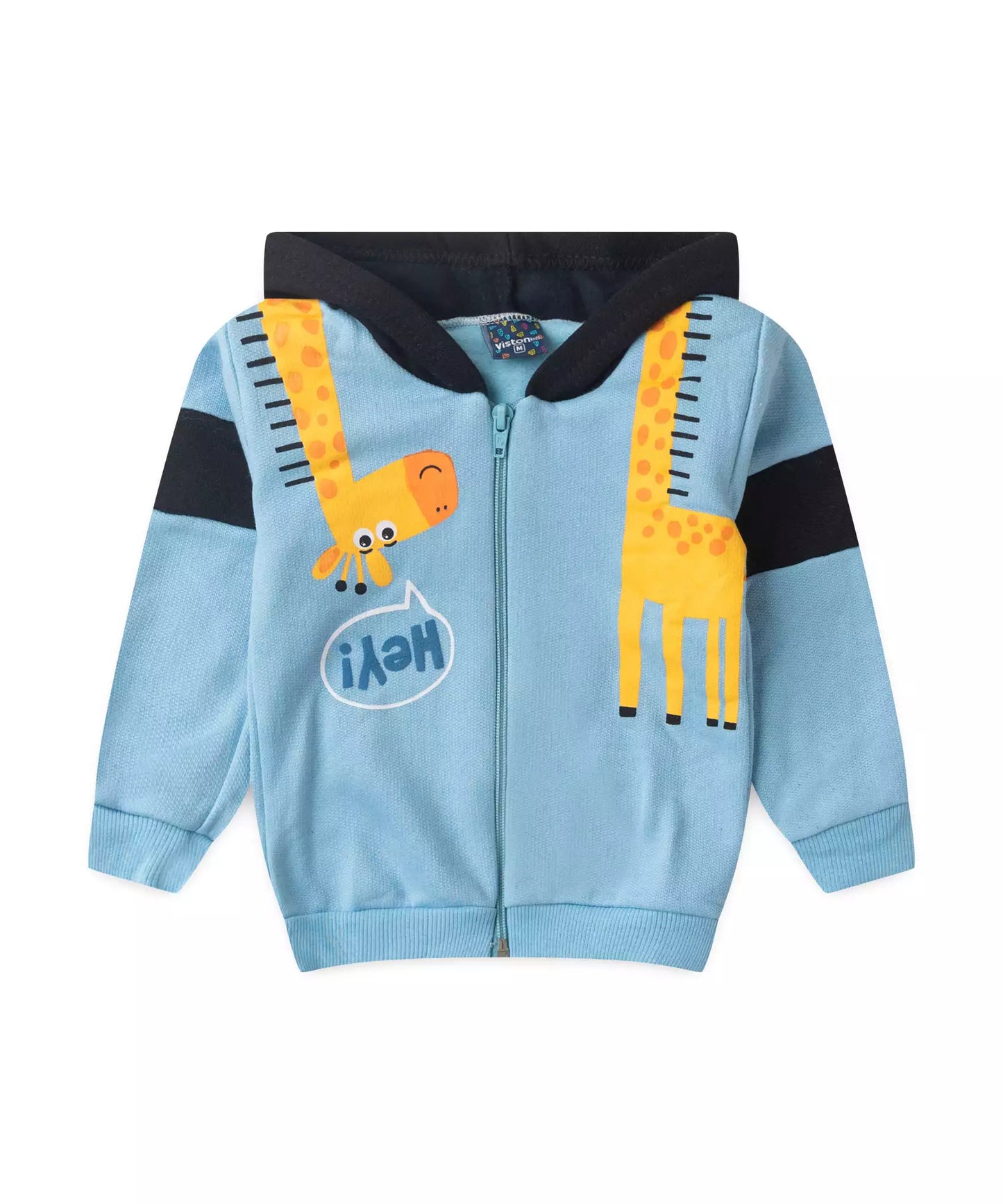 Conjunto de Frio para Bebê Menino Girafinha Azul