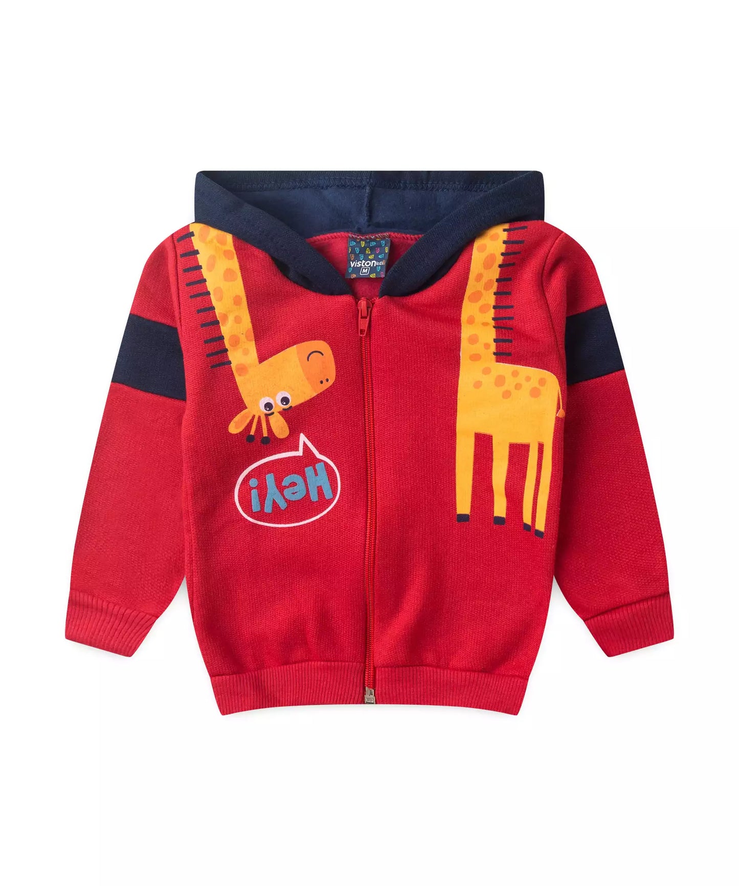 Conjunto de Frio para Bebê Menino Girafinha Vermelho
