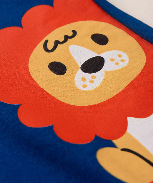 Conjunto de Frio para Bebê Menino Leãozinho Azul