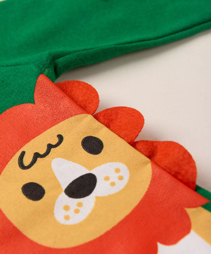 Conjunto de Frio para Bebê Menino Leãozinho Verde