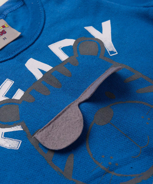 Conjunto de Frio para Bebê Menino Tigre Azul