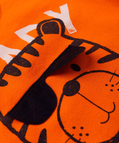Conjunto de Frio para Bebê Menino Tigre Laranja
