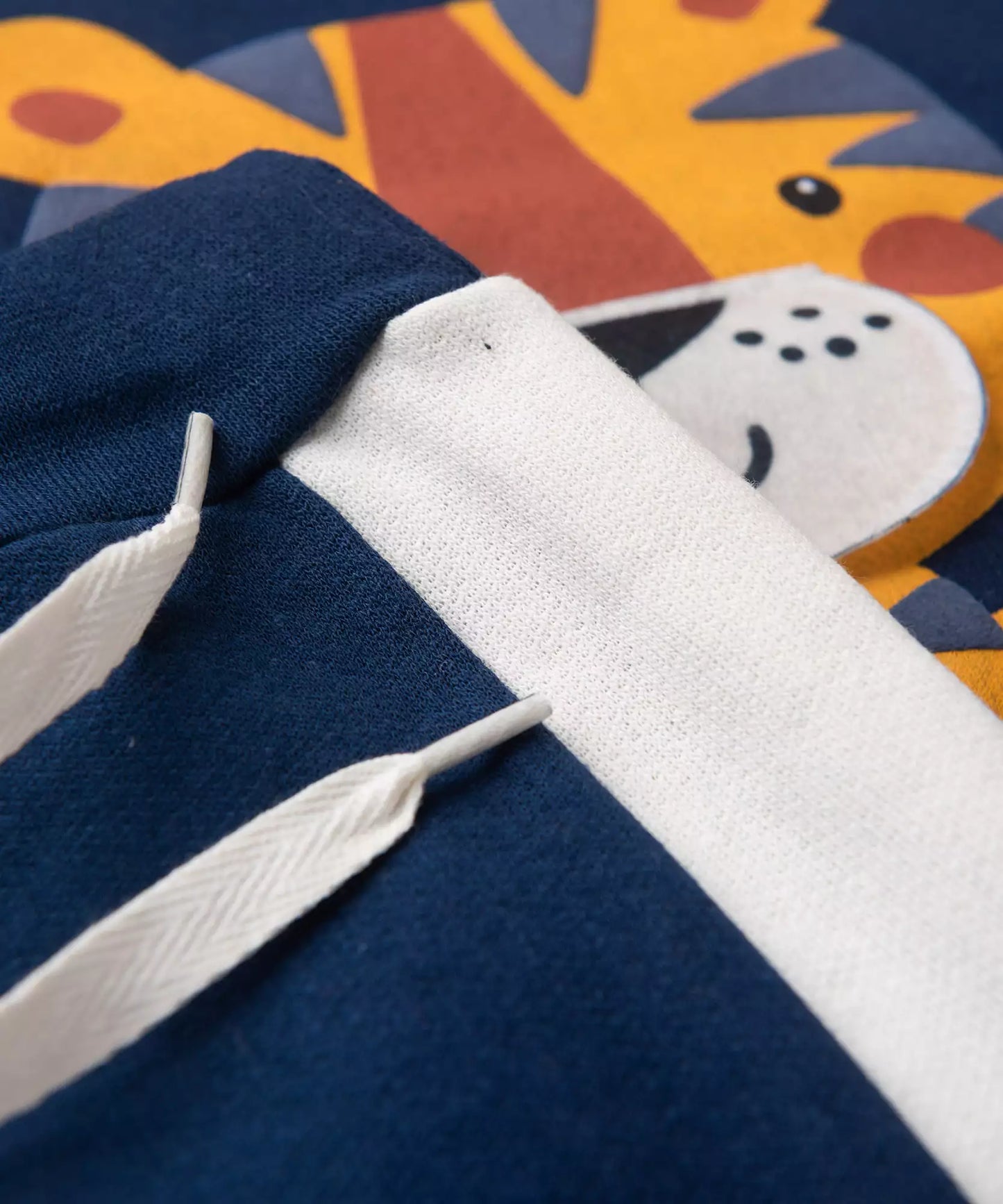 Conjunto de Frio para Bebê Menino Tigre no Marinho