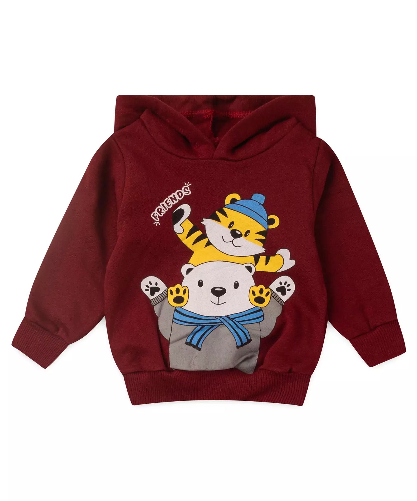 Conjunto de Frio para Bebê Menino Ursinho Bordô