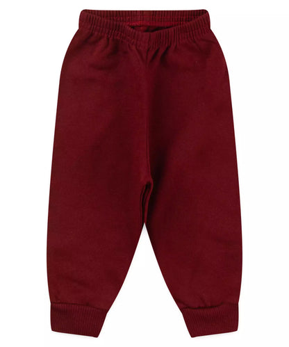 Conjunto de Frio para Bebê Menino Ursinho Bordô