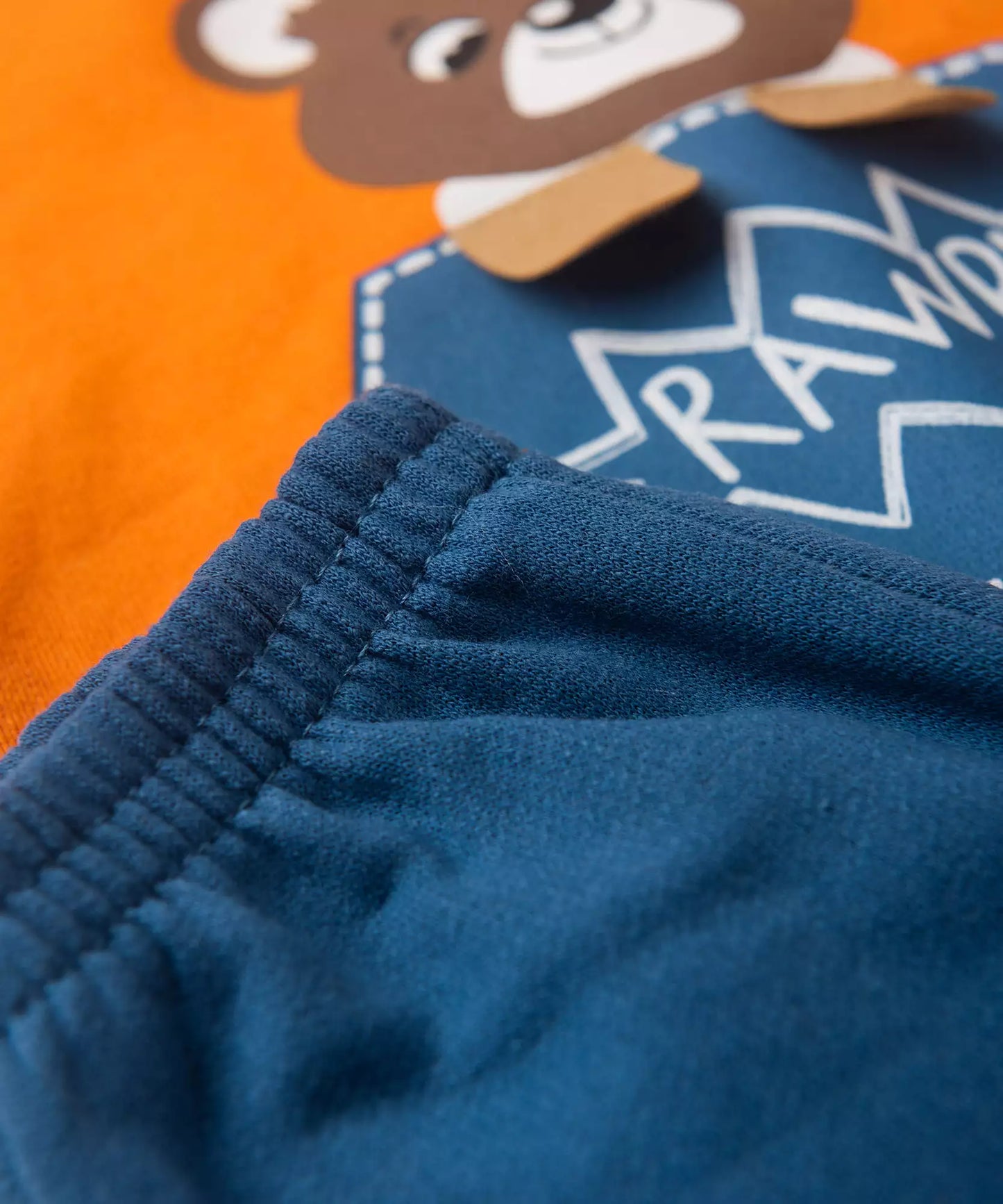 Conjunto de Frio para Bebê Menino Ursinho Laranja