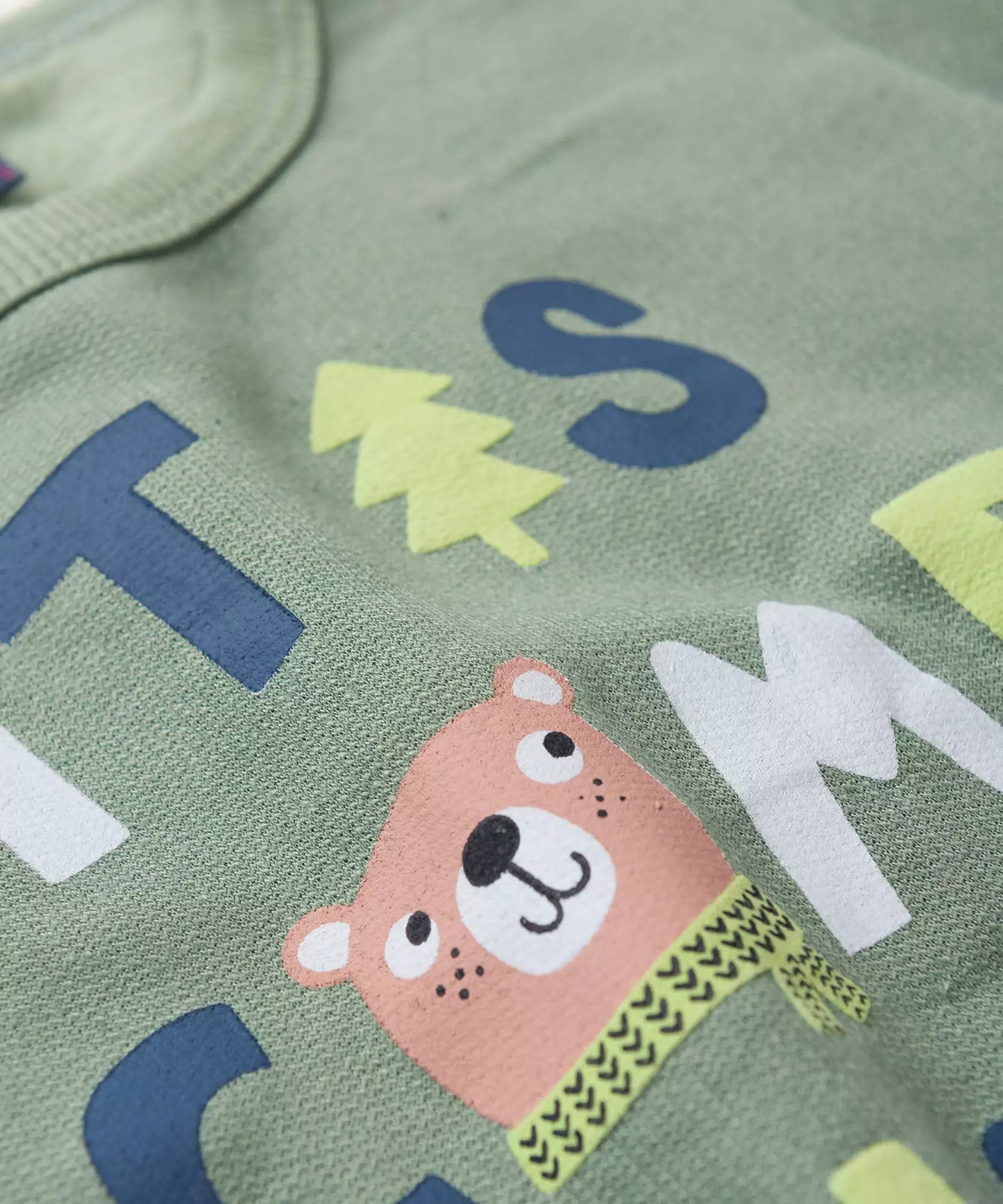 Conjunto de Frio para Bebê Menino Ursinho Verde