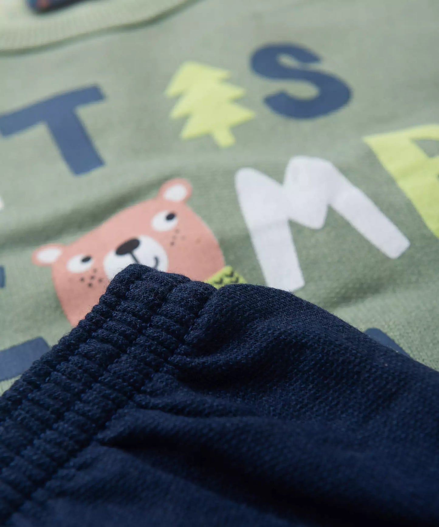 Conjunto de Frio para Bebê Menino Ursinho Verde