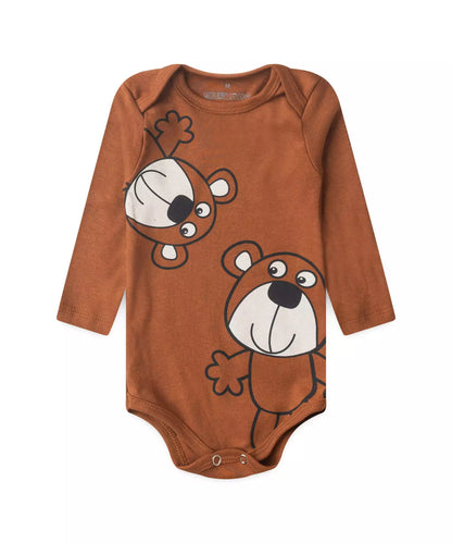Conjunto de Frio para Bebê Menino Ursinhos Marrom