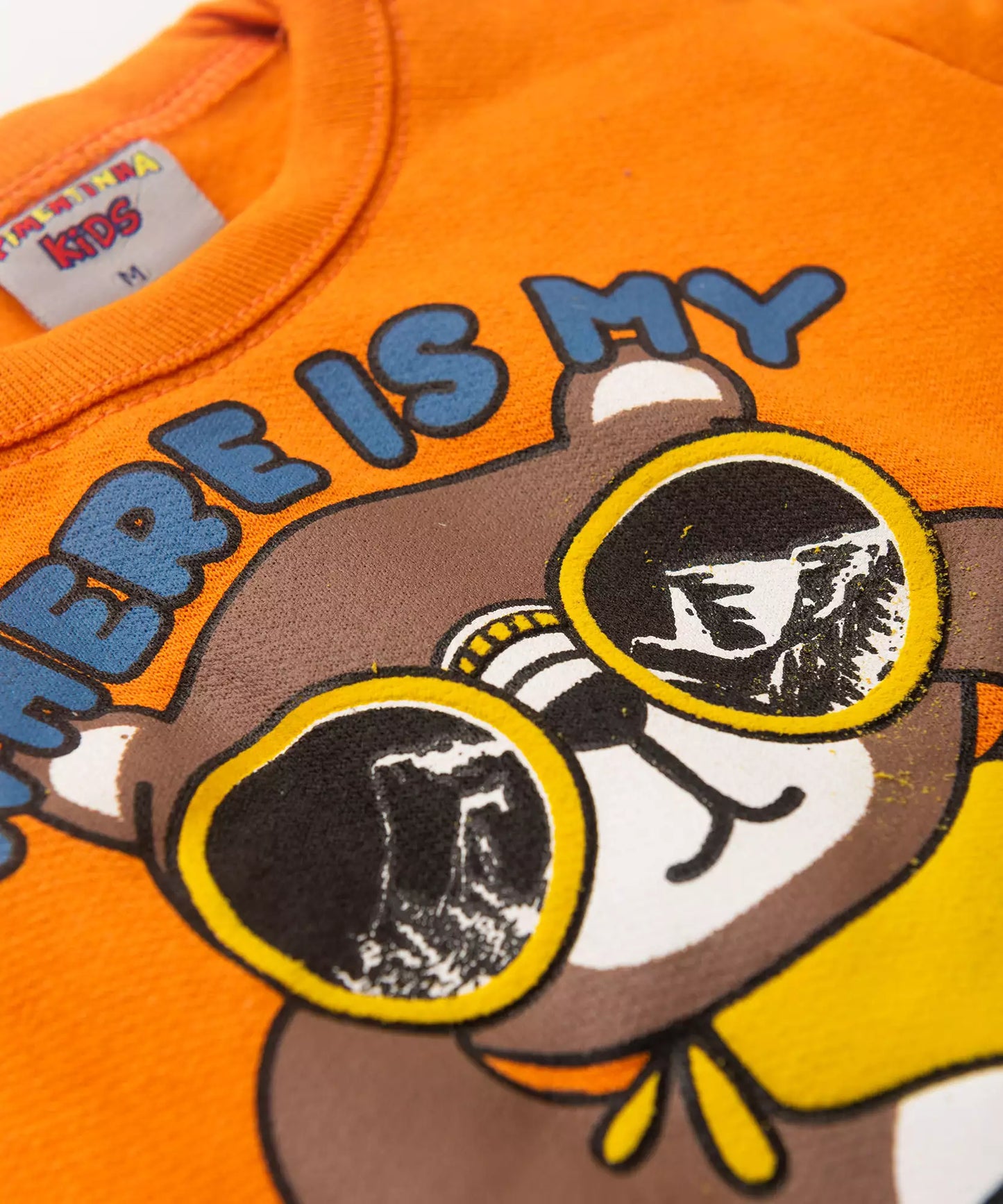 Conjunto de Frio para Bebê Menino Urso Aventureiro Laranja