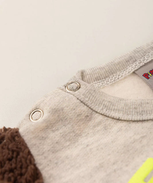 Conjunto de Frio para Bebê Menino Urso Mescla