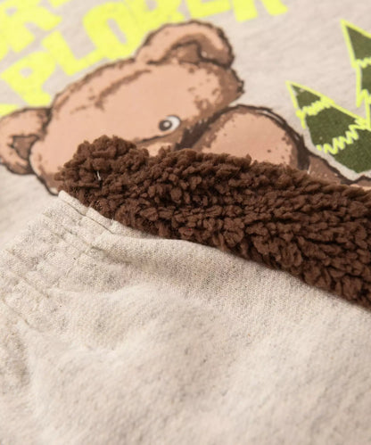 Conjunto de Frio para Bebê Menino Urso Mescla