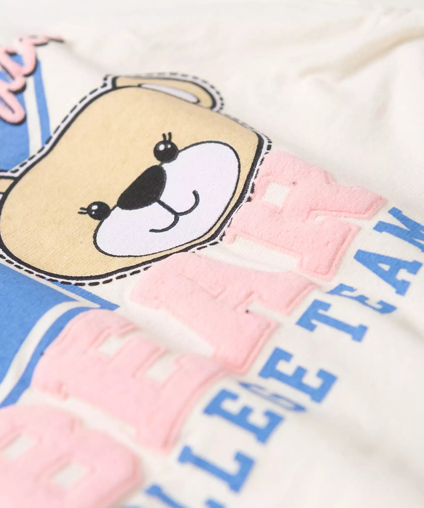 Conjunto de Frio para Menina Bear Marfim