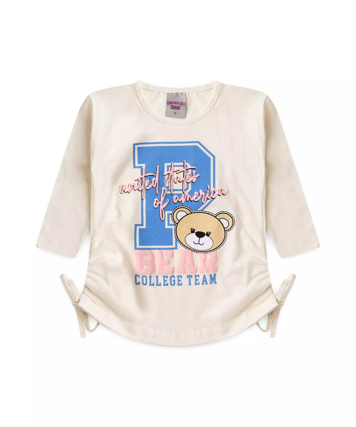 Conjunto de Frio para Menina Bear Marfim