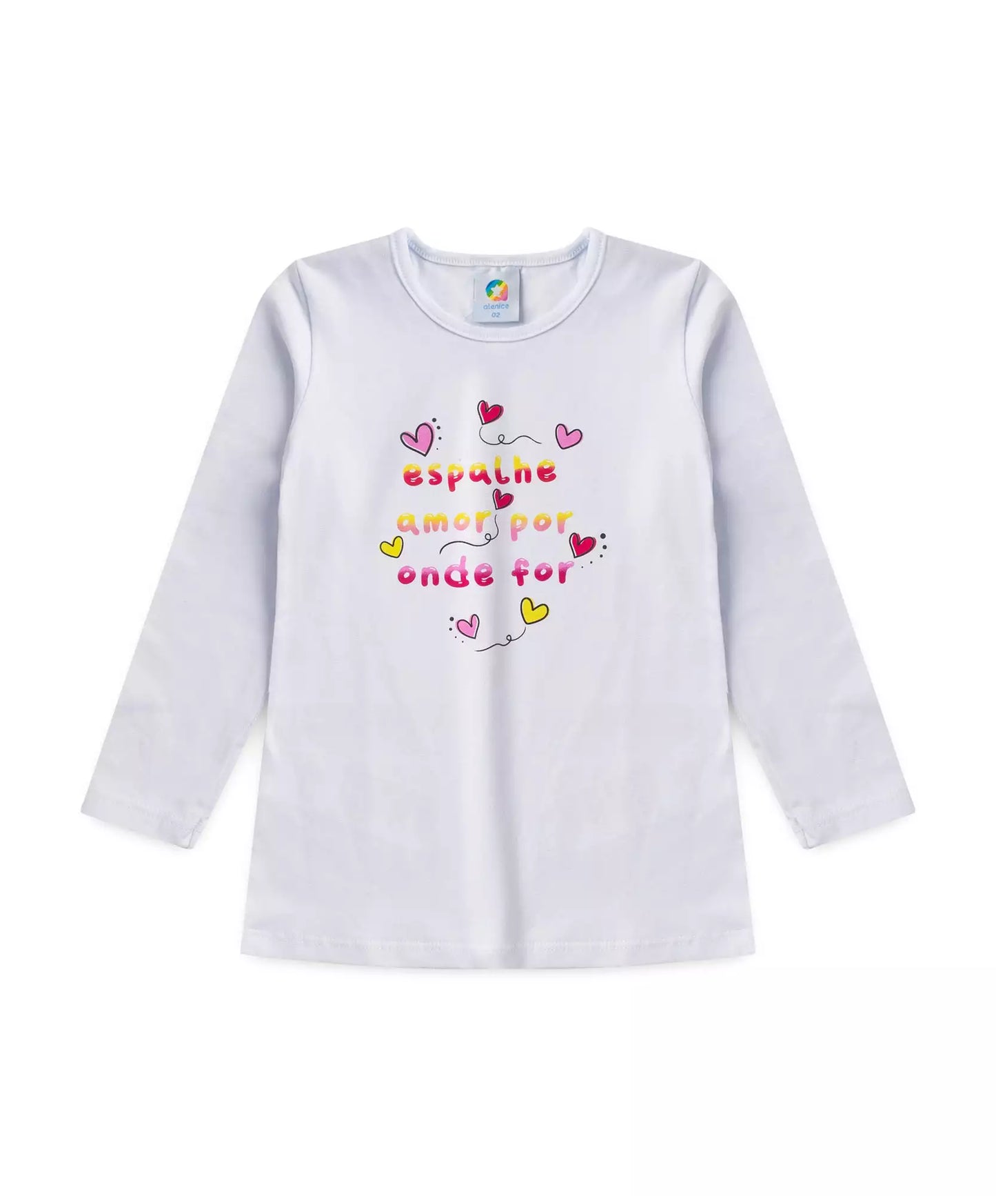 Conjunto de Frio para Menina Coração Branco
