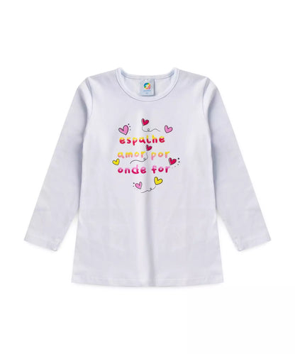 Conjunto de Frio para Menina Coração Branco