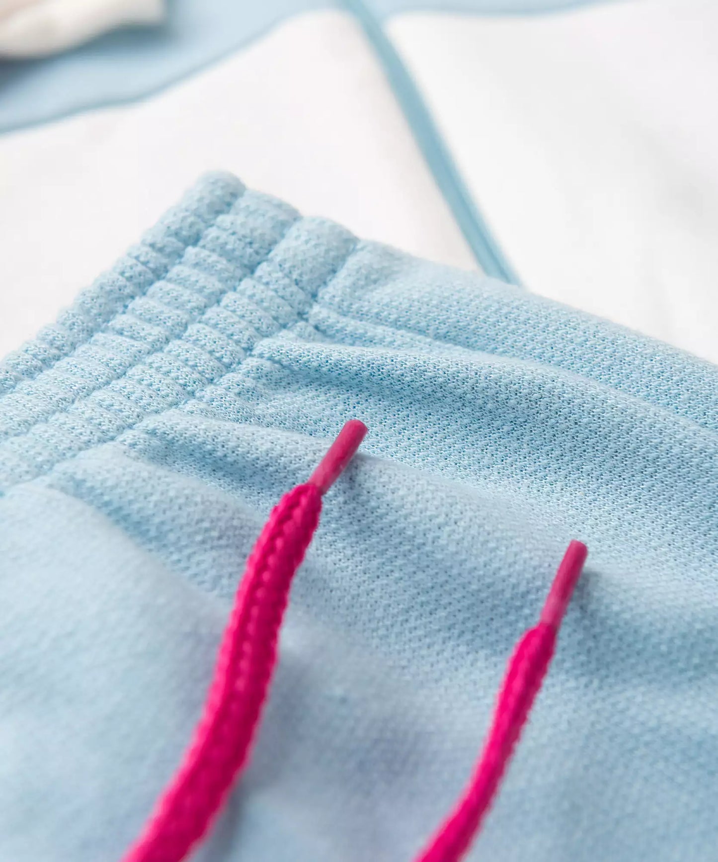 Conjunto de Frio para Menina Estampado com Capuz Azul