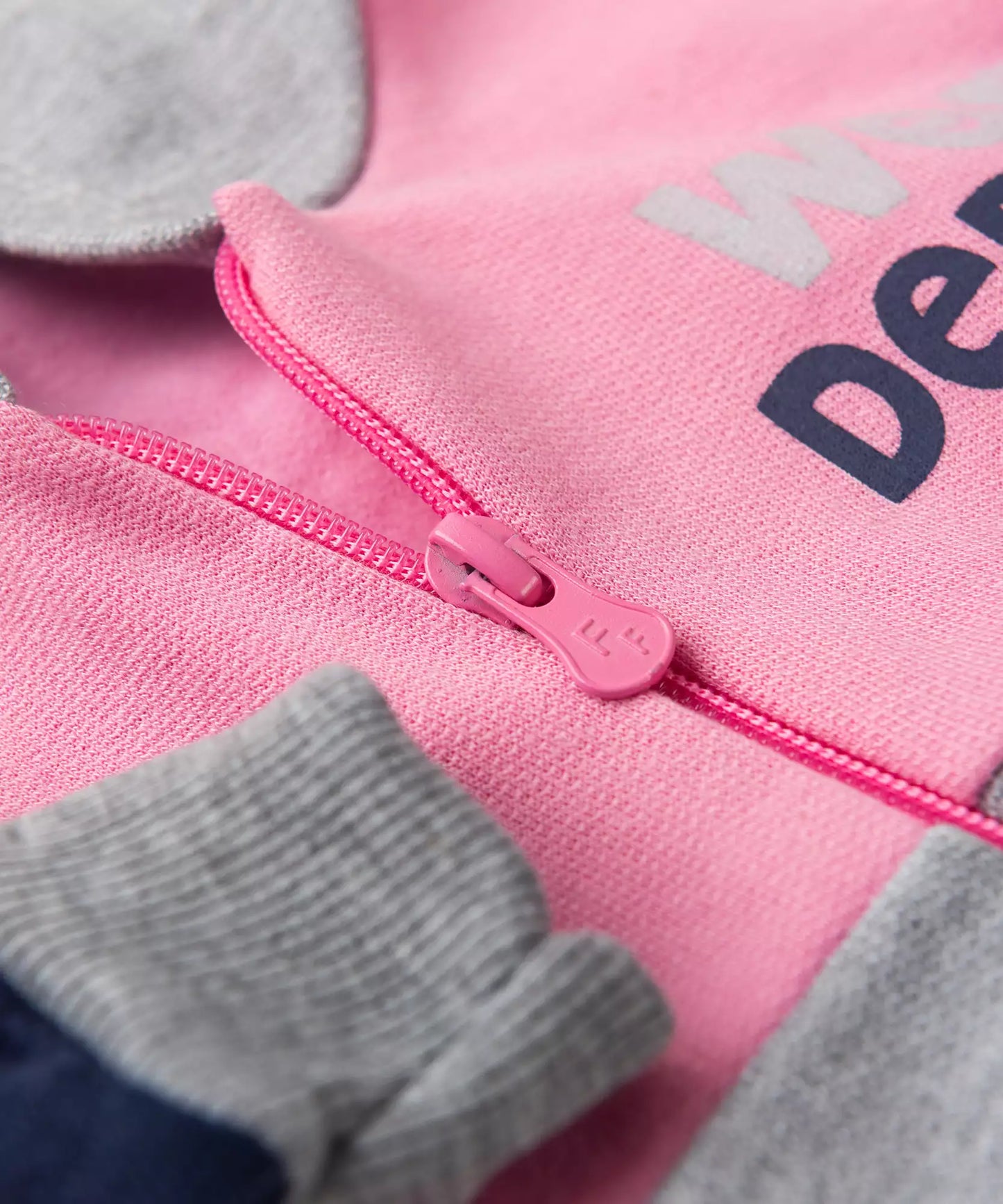 Conjunto de Frio para Menina Estampado com Capuz Rosa