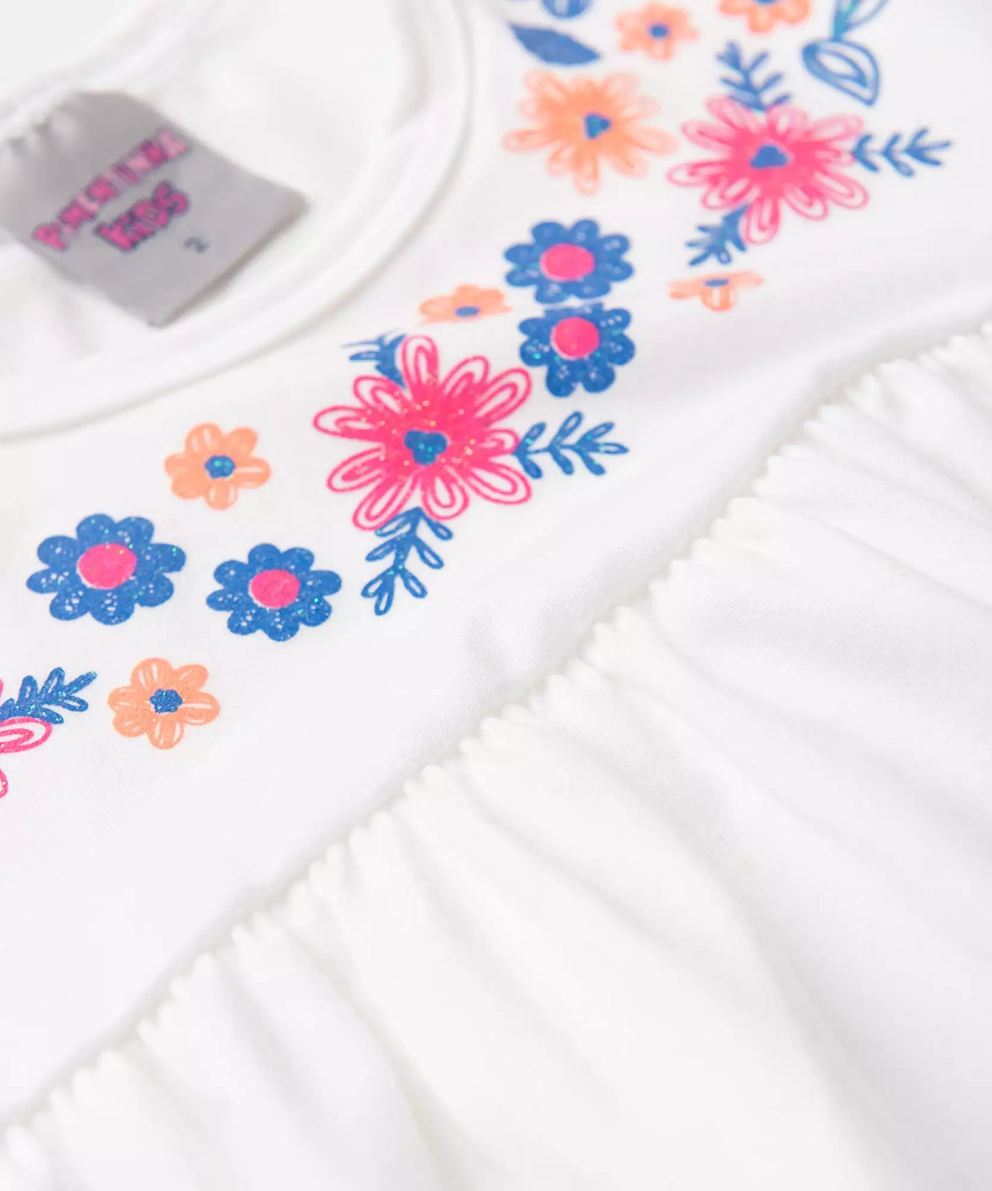Conjunto de Frio para Menina Florzinha Marfim