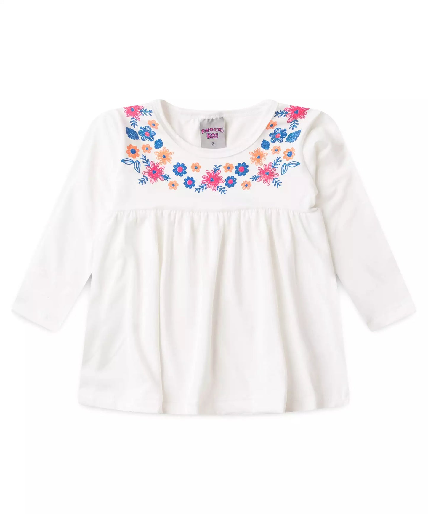 Conjunto de Frio para Menina Florzinha Marfim