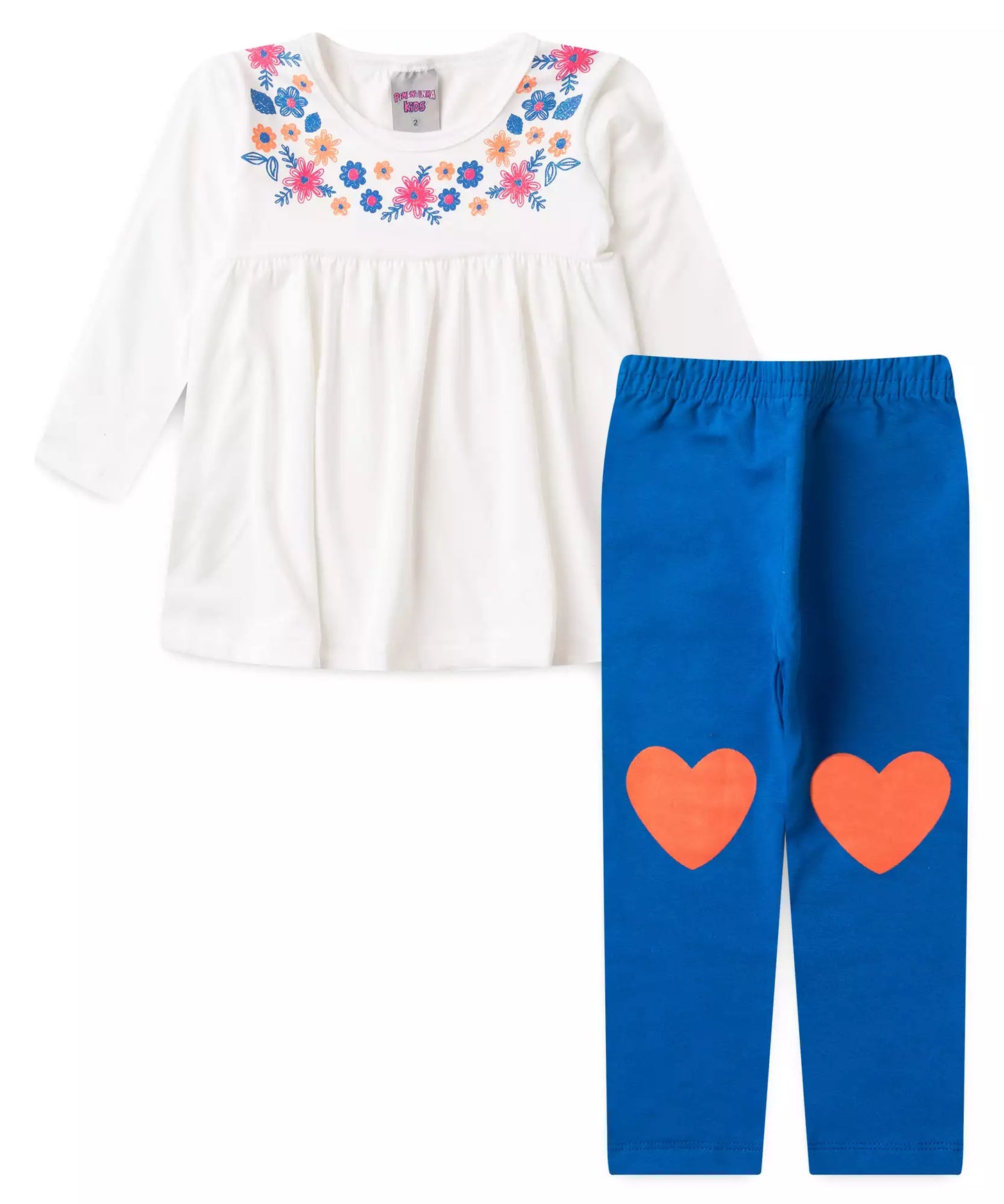 Conjunto de Frio para Menina Florzinha Marfim