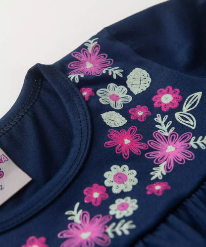 Conjunto de Frio para Menina Florzinha Marinho