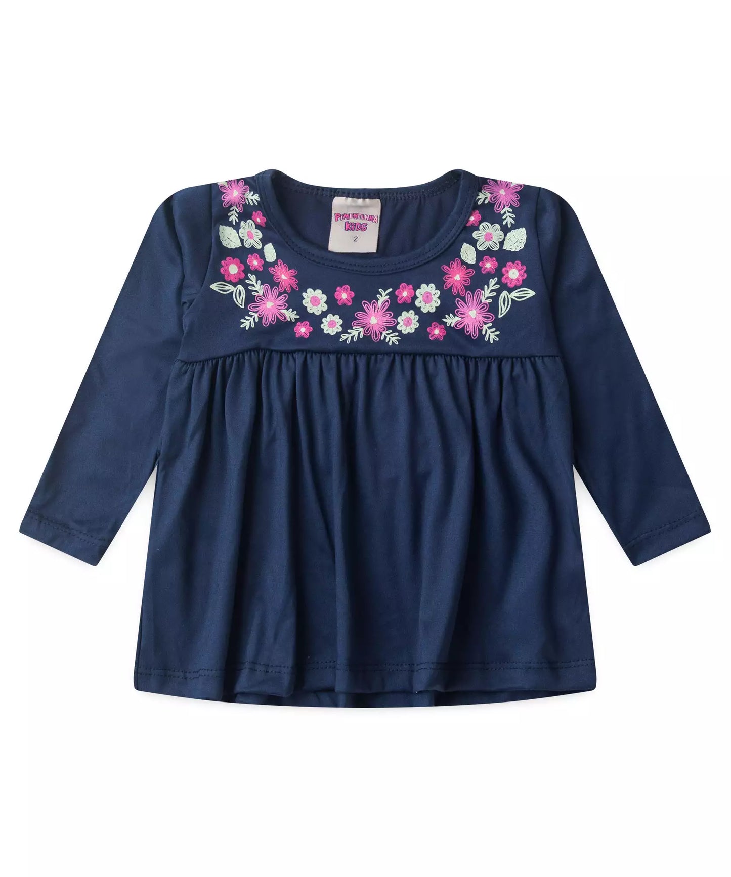 Conjunto de Frio para Menina Florzinha Marinho