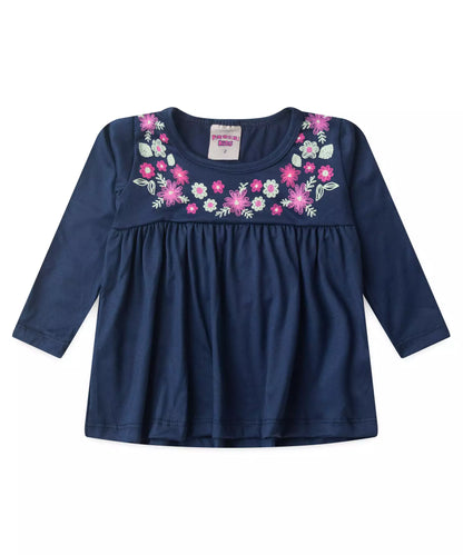 Conjunto de Frio para Menina Florzinha Marinho