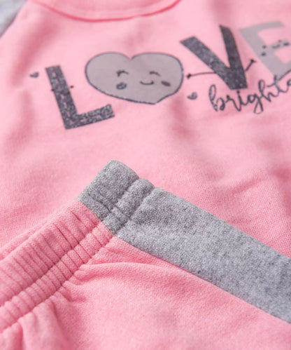 Conjunto de Frio para Menina Love Pink